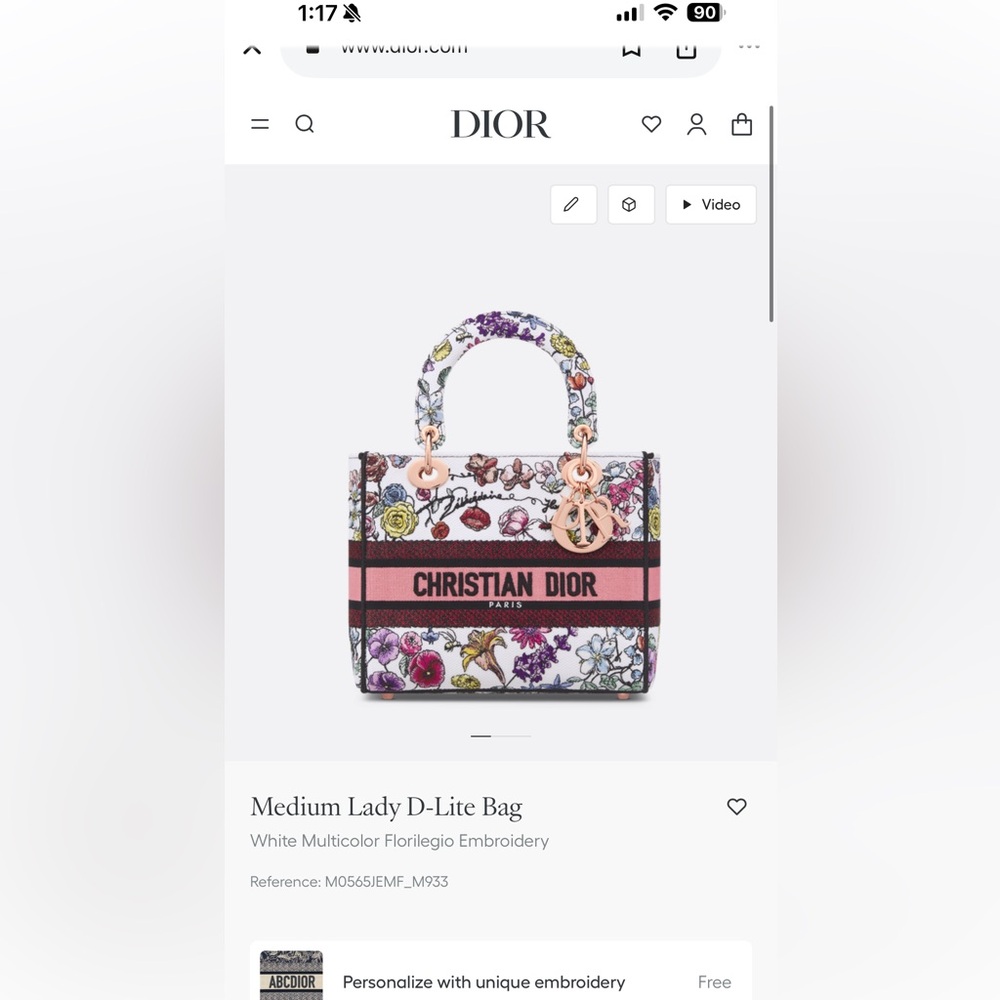 Dior Floral Women's Bag - Picture 12 of 12